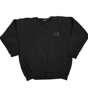 Bugle Boy Co. Sweatshirt Mens XL Black‎ Crewneck
